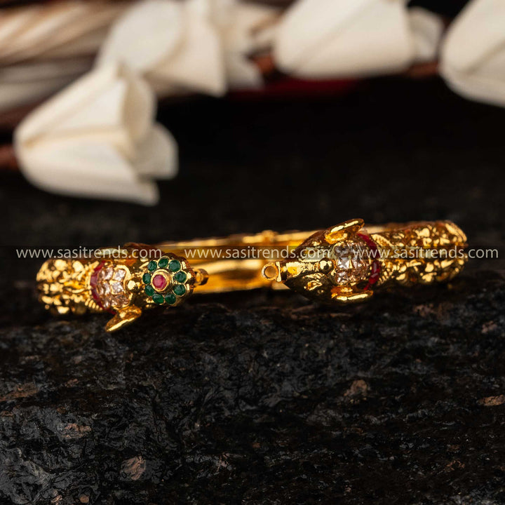 Luxurious Wedding Elephant AD Kada Bangle Sasitrends Online