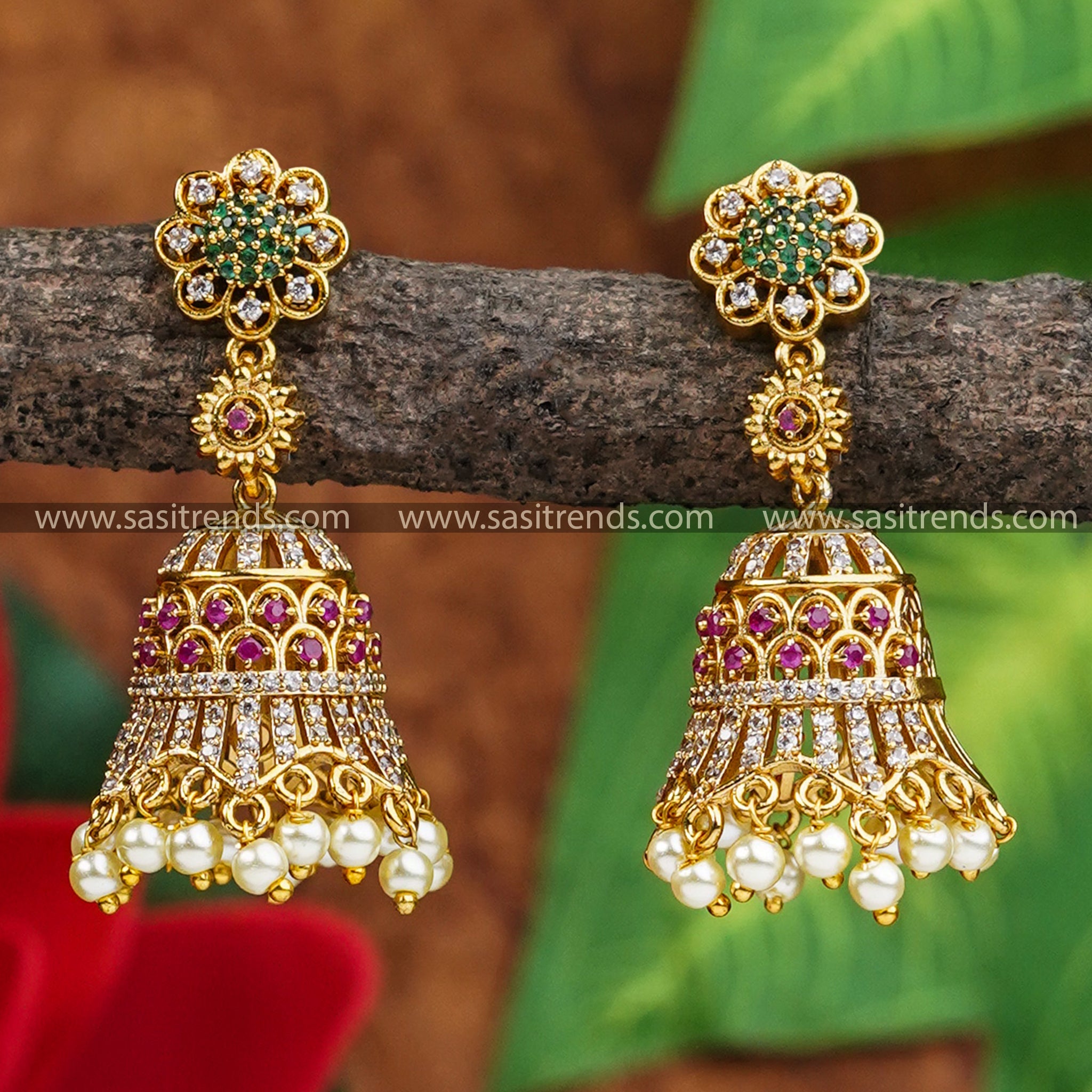 Latest on sale earrings jhumka