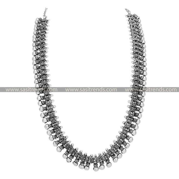 Latest Oxidised Long Necklace Jewellery Online - Sasitrends - Sasitrends