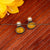 Party Wear Oxidised German Silver Monalisa Yellow Stone Earrings