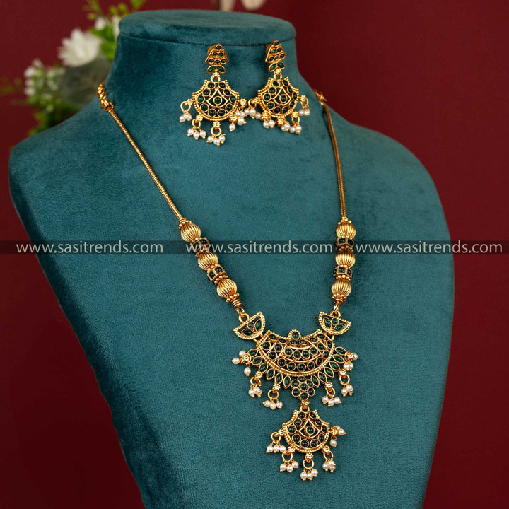 
Temple-Matt-Gold-Plated-Necklace-Set