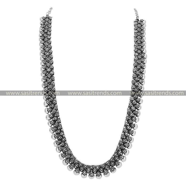 Latest Oxidised Long Necklace Jewellery Online - Sasitrends - Sasitrends