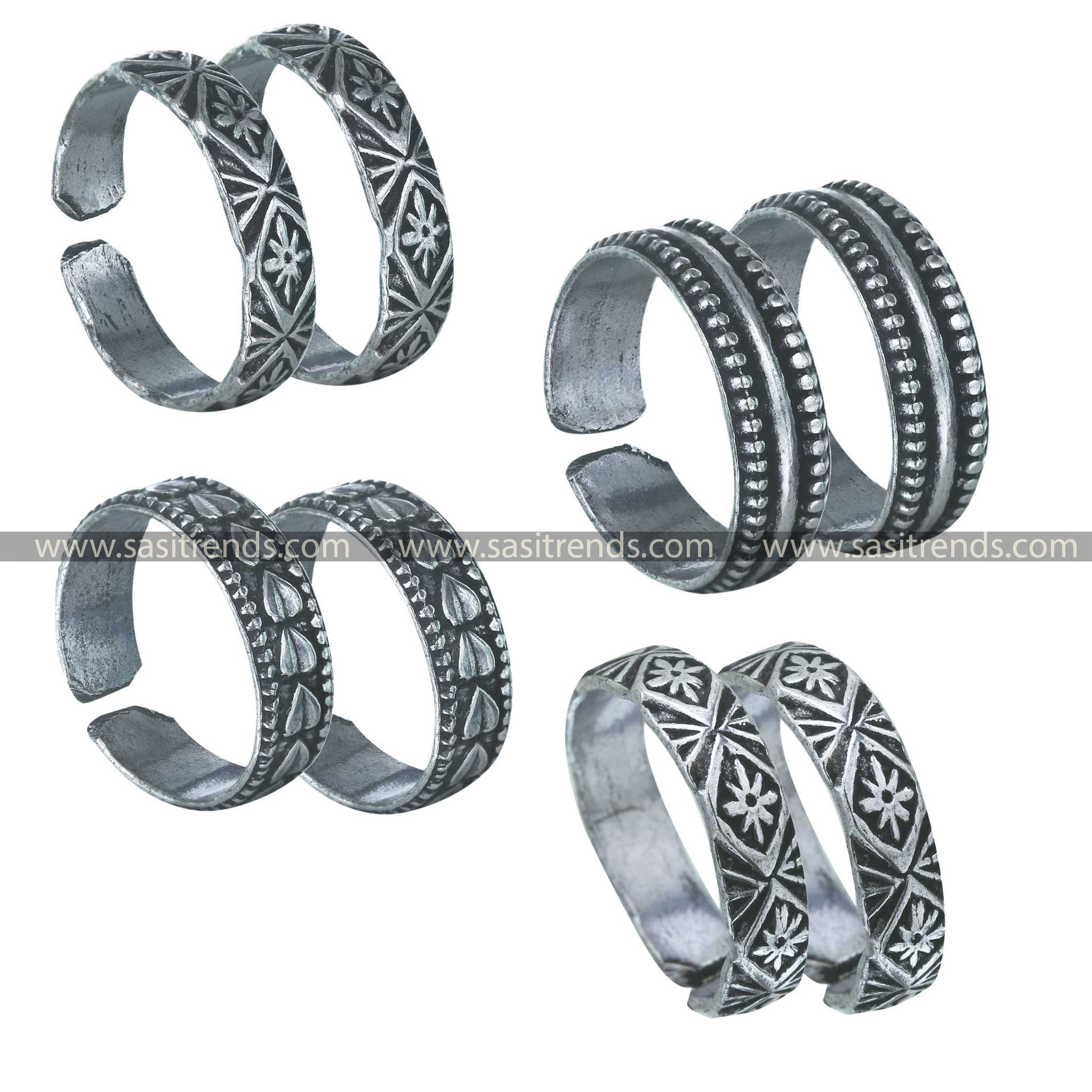 Trendy Oxidised Toe Rings Combo Set Jewellery Sasitrends Online Shopping