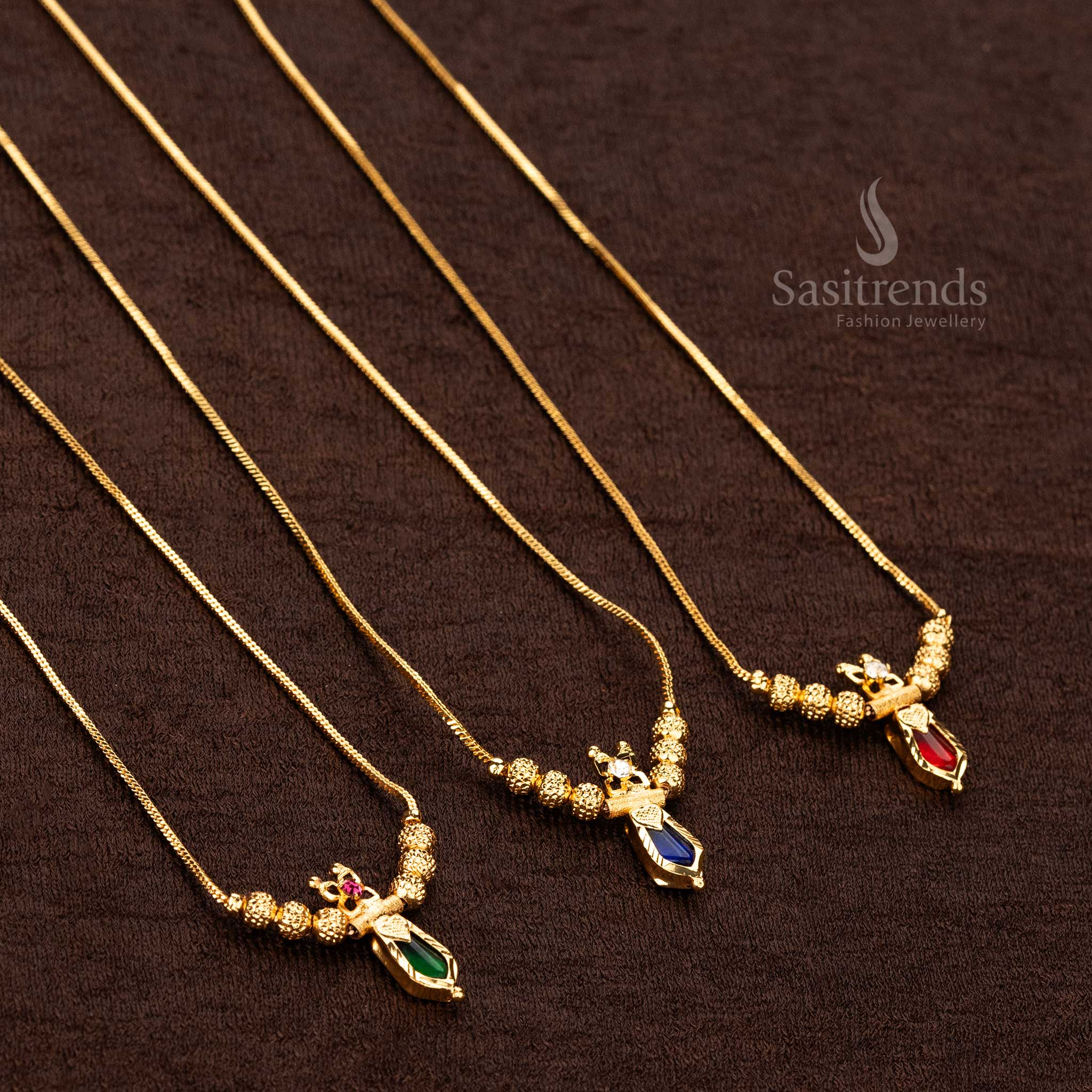 Traditional Palakka Nagapadam Necklace for Onam festivals - Sasitrends