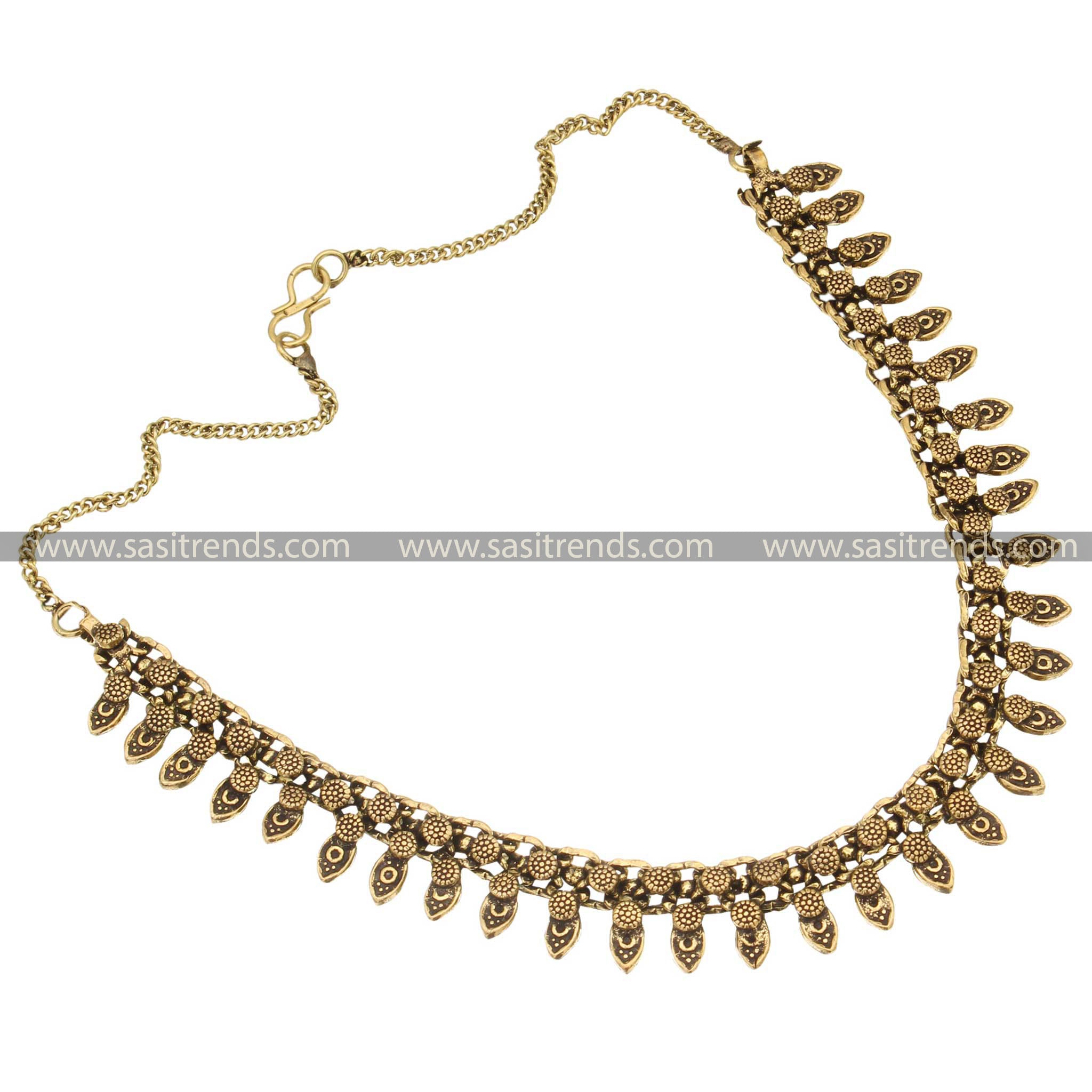 Brass Antique Gold Taruni Necklace Sasitrends Online Shopping