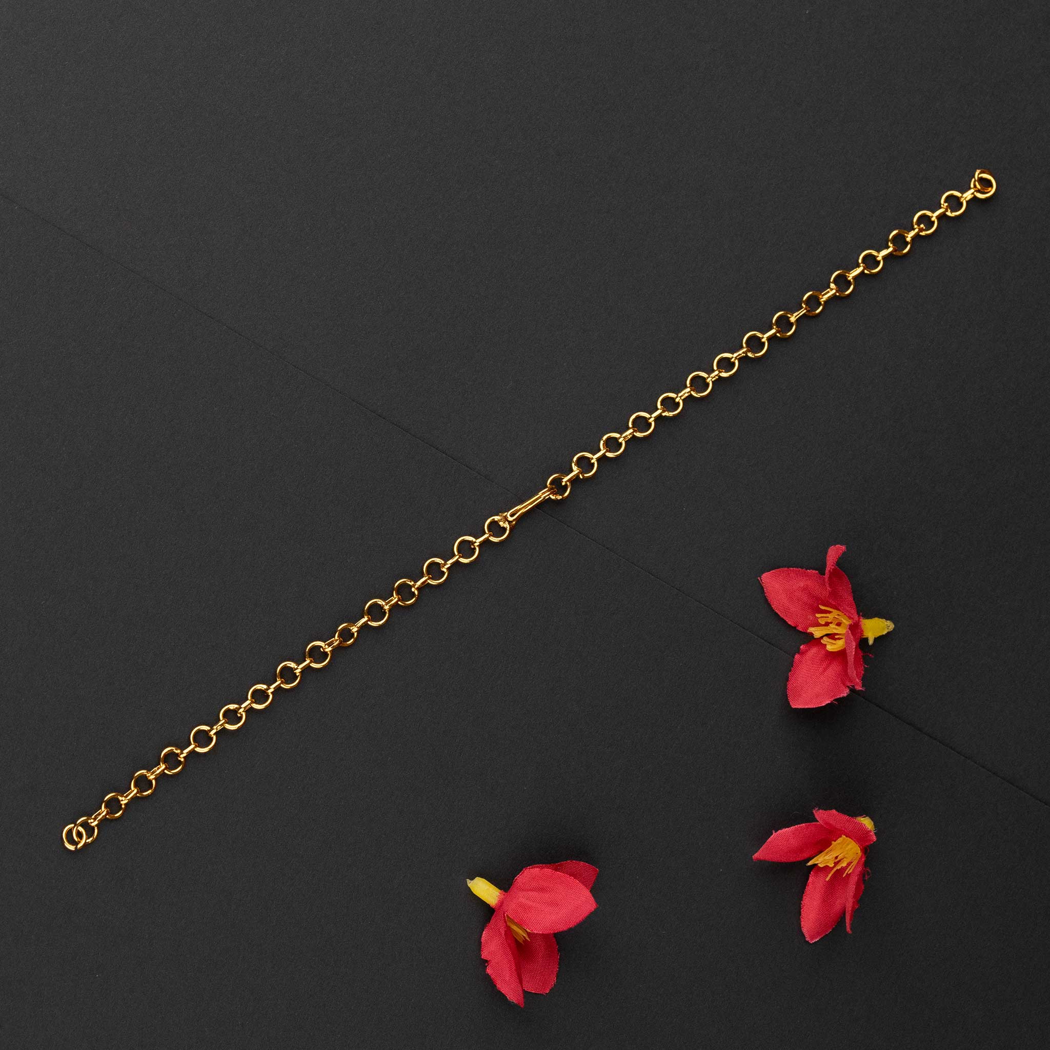 Elegant matte gold plated back chain for necklace, offering a sophisticated luxurious design - Sasitrends