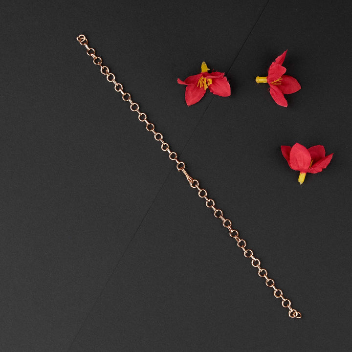 Classy rose gold back chain for necklace extension with a beautiful and refined finish - Sasitrends