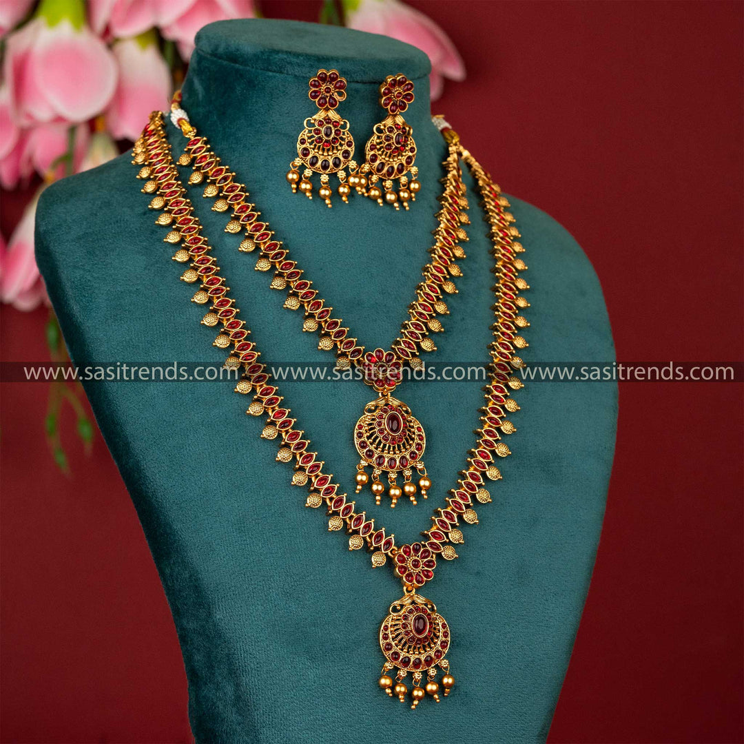 
Temple-Matt-Gold-Plated-Necklace-Set