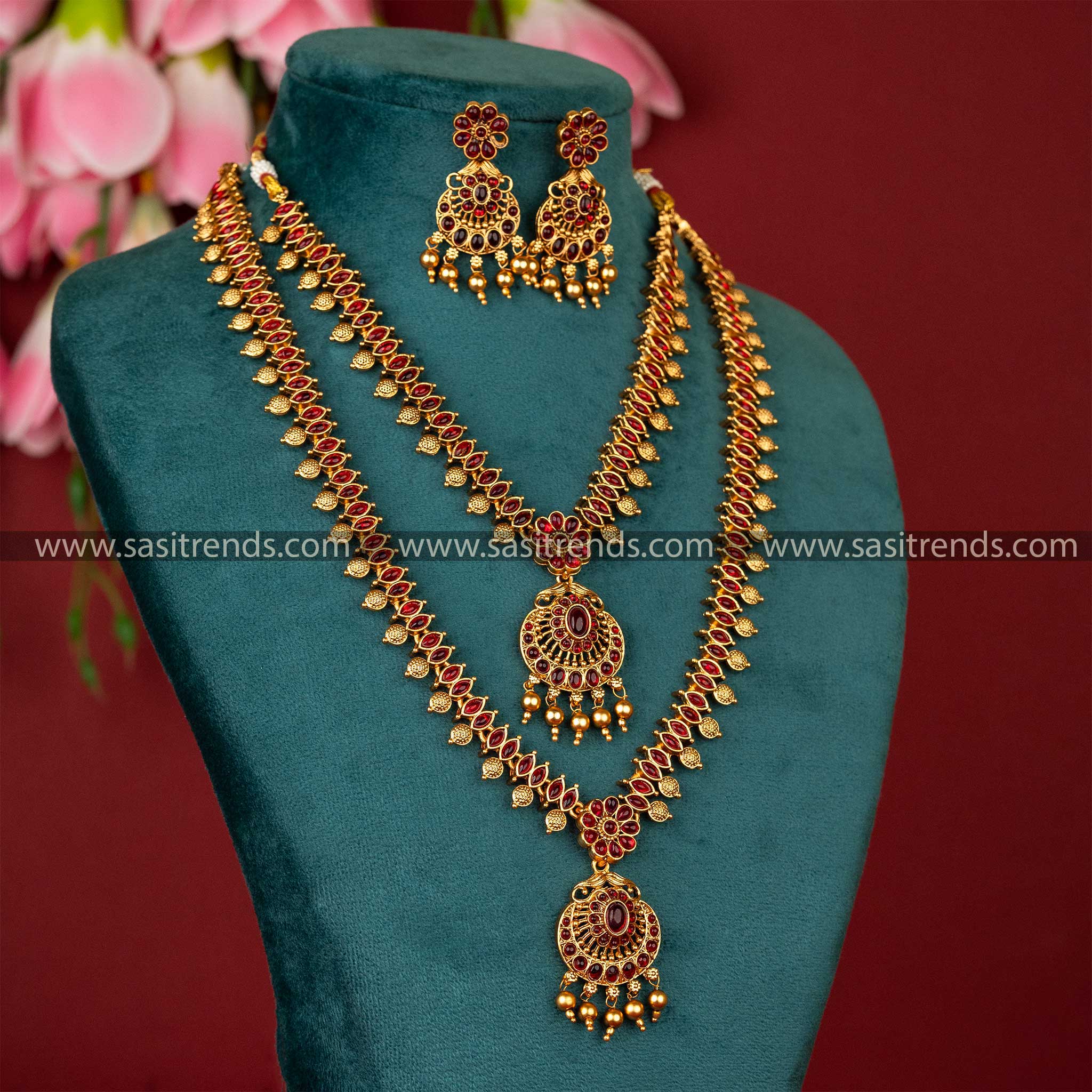 
Temple-Matt-Gold-Plated-Necklace-Set