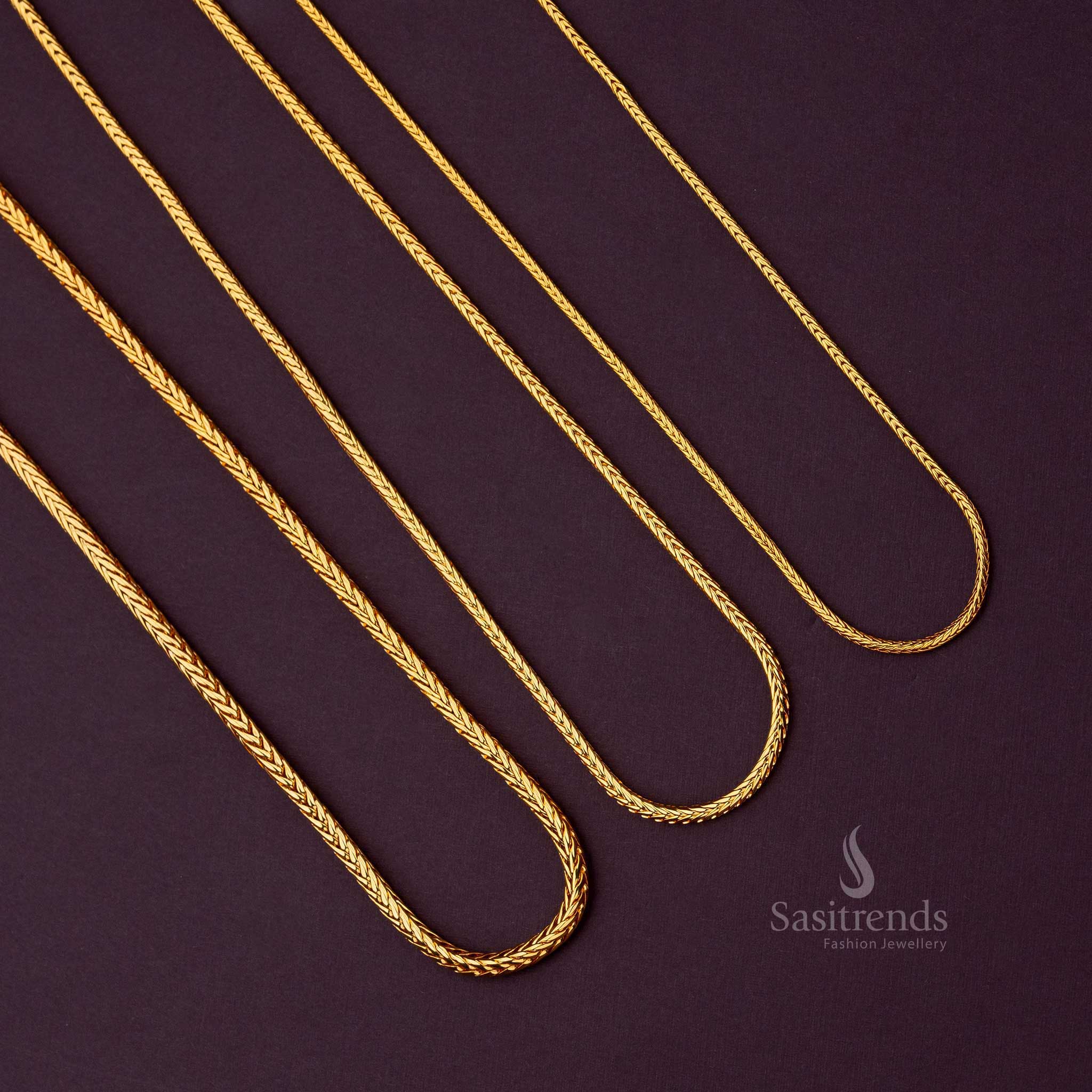 Micro gold-plated snake chain designed for a bold and luxurious appearance - Sasitrends