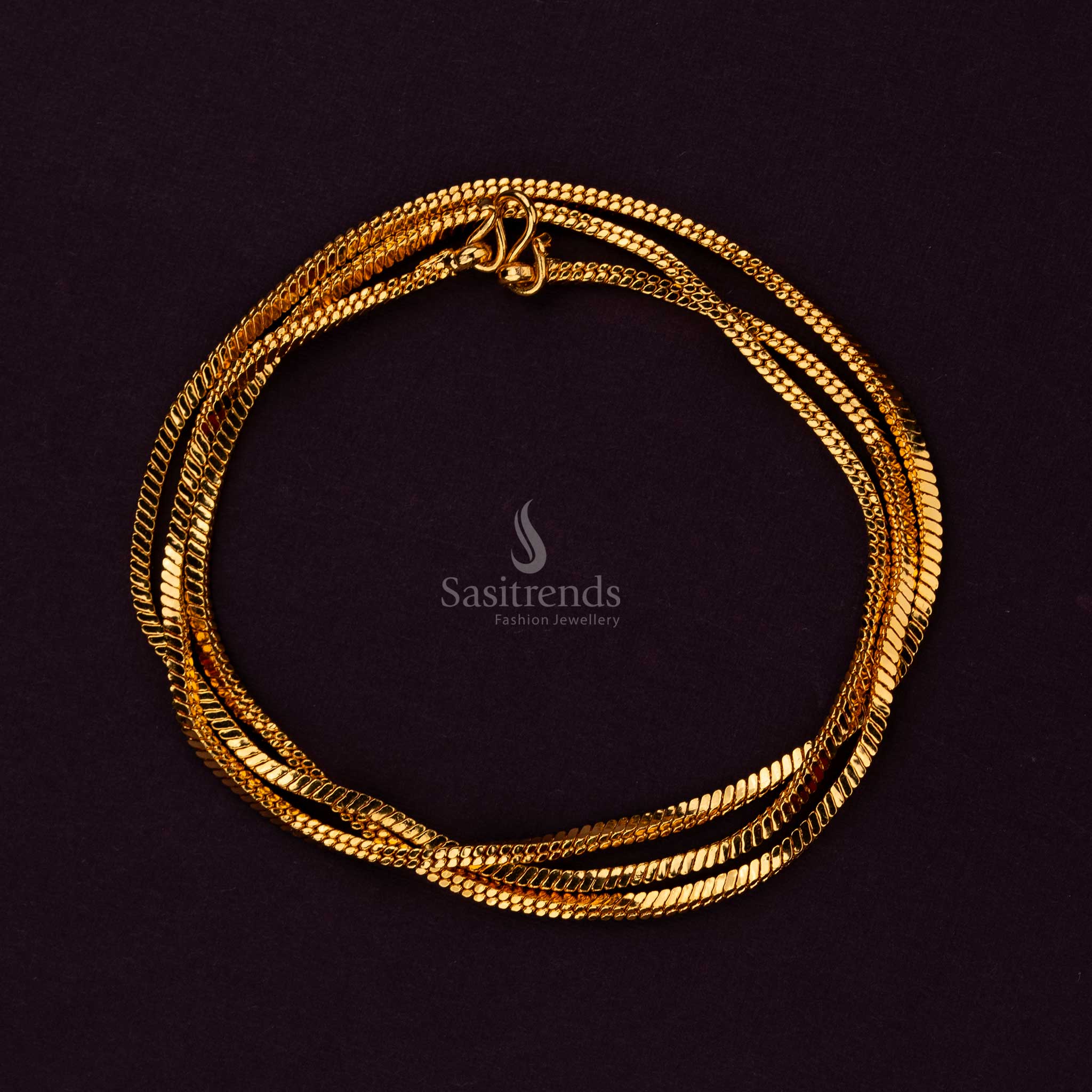 Luxurious 24 inch very thick gold-plated TV chain - Sasitrends