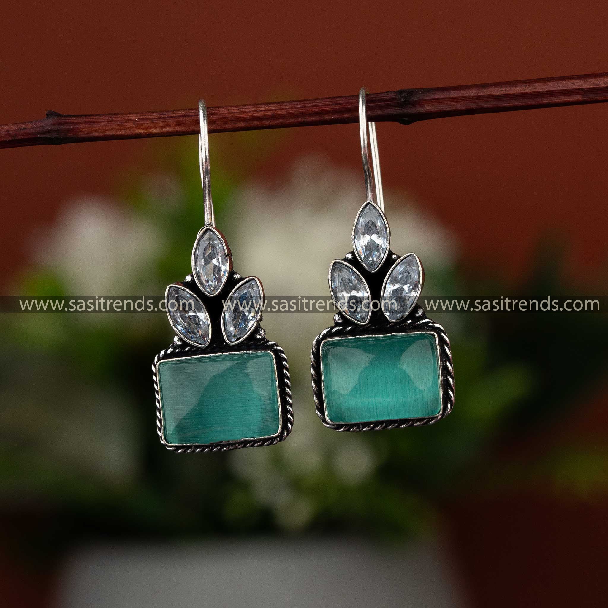 Latest Mint Monalisa oxidised earrings, trending in festive and stylish collections