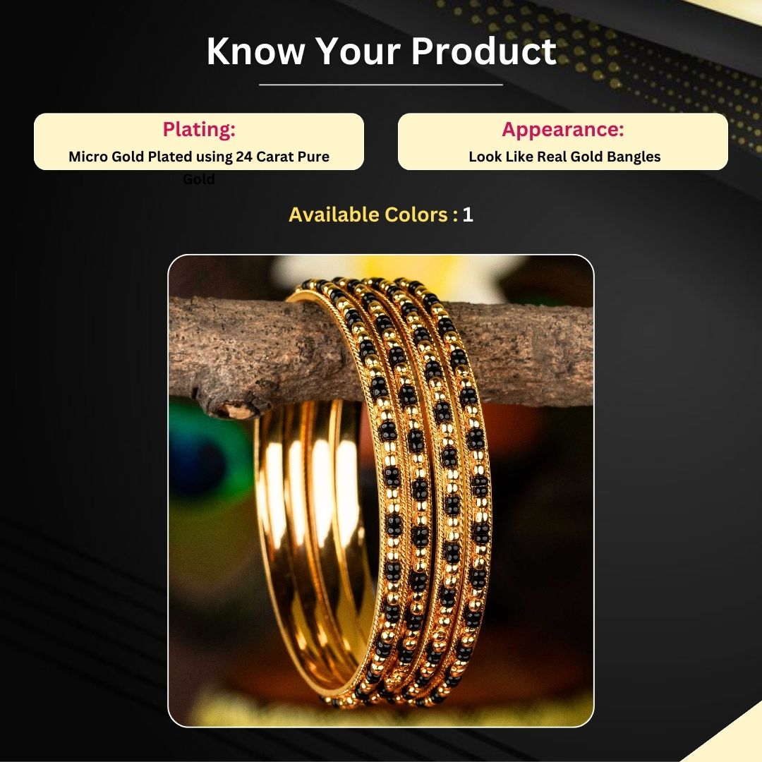 Micro Gold Plated Bangles Measurement Image - Sasitrends