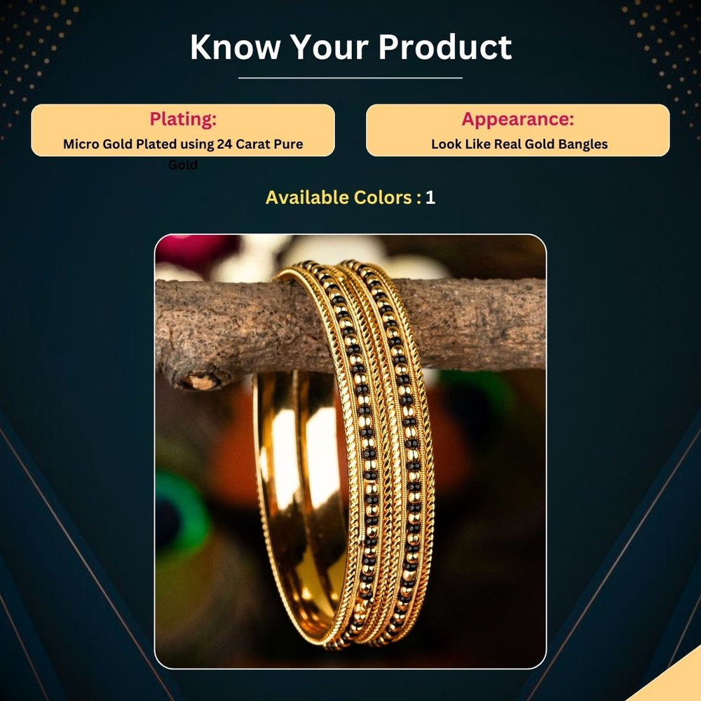 Micro Gold Plated Bangles Measurement Image - Sasitrends