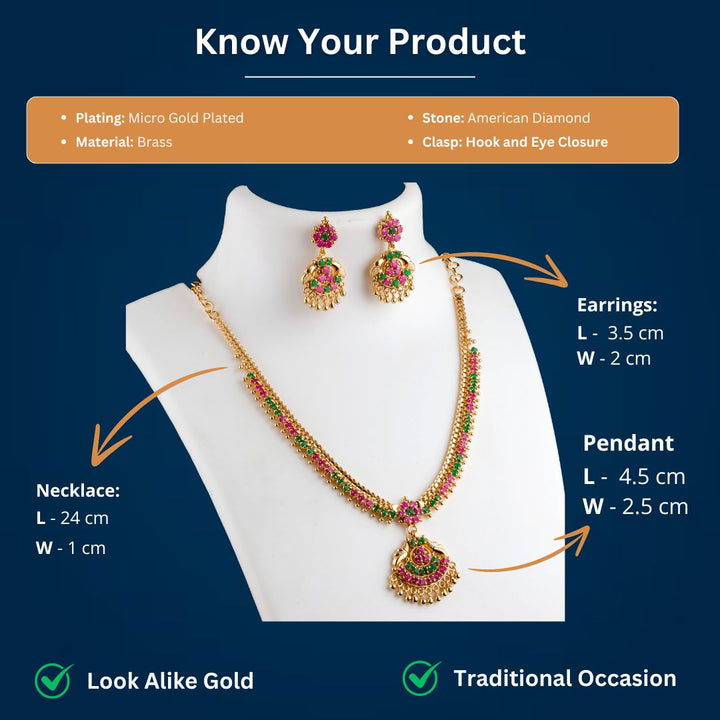 Micro gold plated jewellery set - Sasitrends