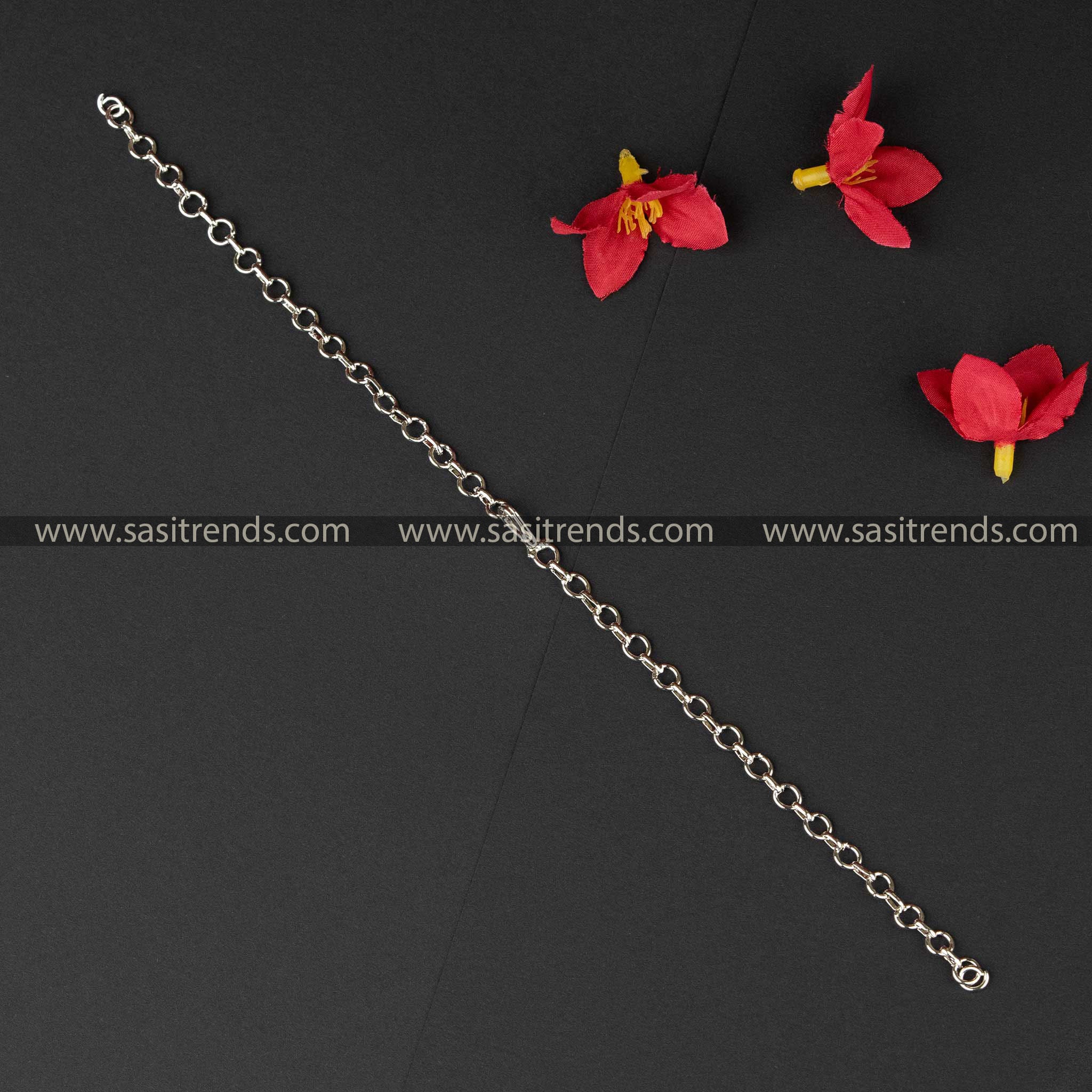 Matte Gold-Plated Brass Back Chain suitable for antique and matte temple gold-plated jewellery