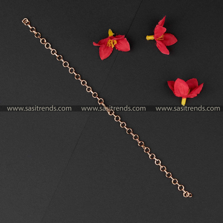 Rose Gold Plated Brass Back Chain suitable for rose gold plated jewellery