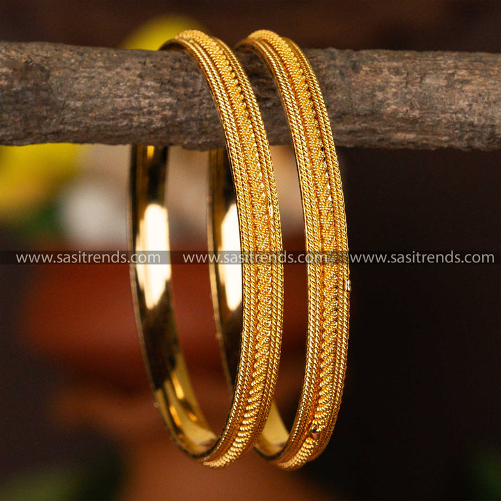 Traditional Wear Guaranteed Micro Gold Plated Kada Bangles Sasitrends Online Shopping