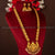 Classic Matt Gold Peacock Lakshmi Long Jewellery Set