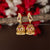 Trendy Temple Wear White Ruby Pearl AD Stone Earrings