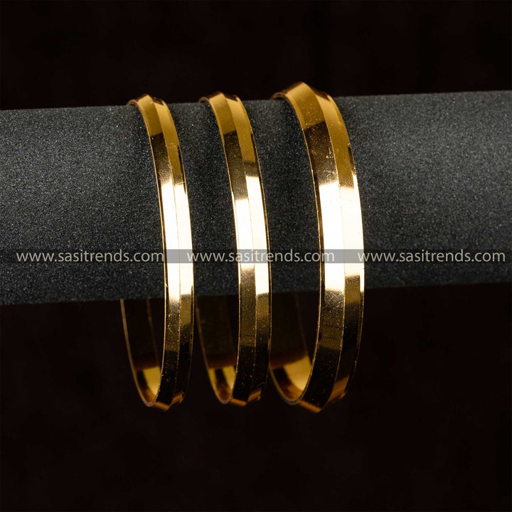 New Arrival -  Micro Gold Plated Kada Bangles Bracelet For Men