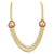 Exquisite Micro Gold Plated Lakshmi Mugappu Necklace for Festive Glam