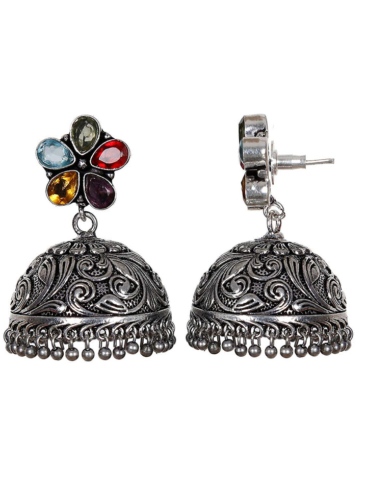 German Silver Earrings Jhumkas