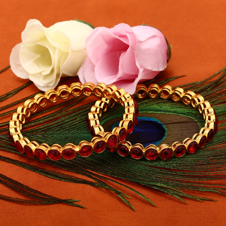 Trendy Antique Gold Plated Bangles - Sasitrends - Sasitrends