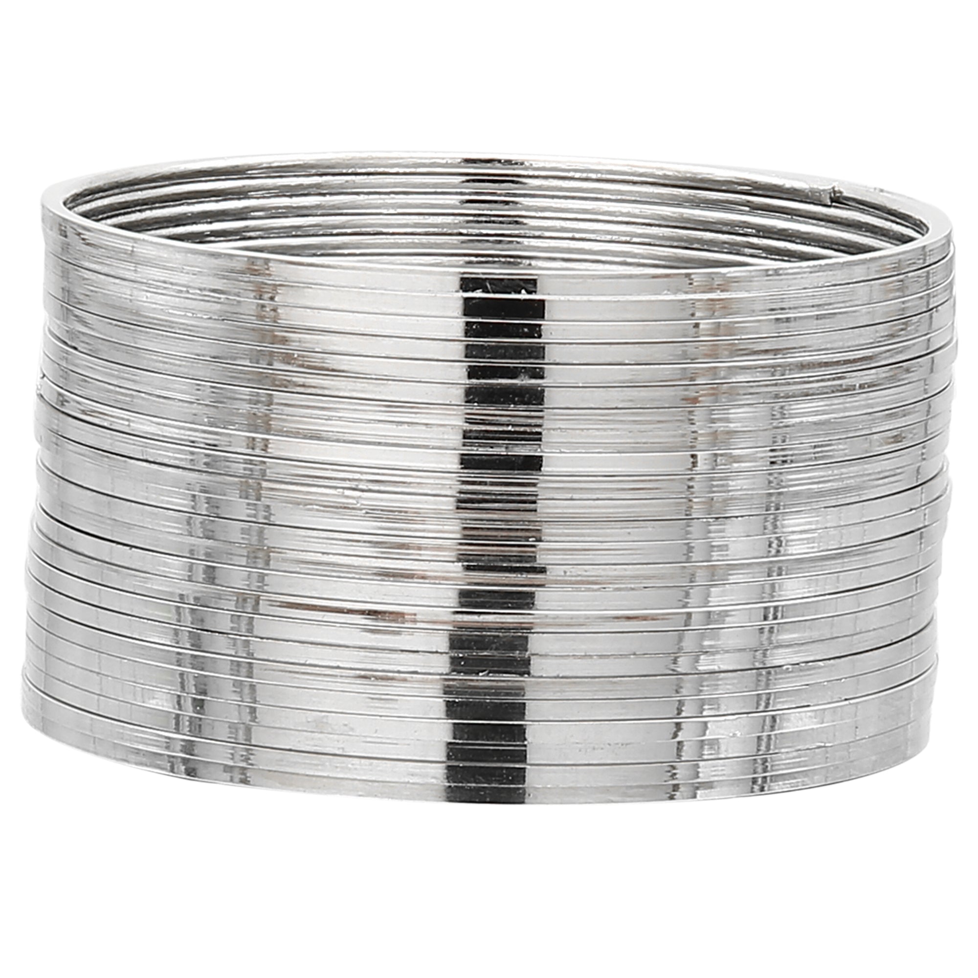 plain silver metal bangles