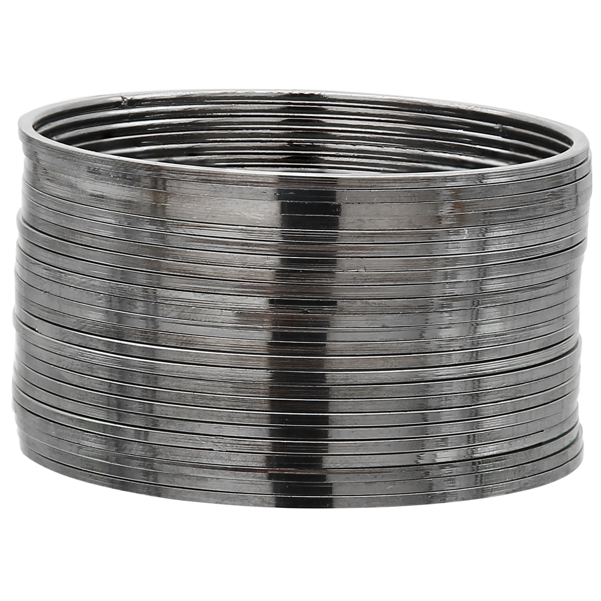 Trendy Oxidized German Silver Plain Metal Bangles - Sasitrends - Sasitrends