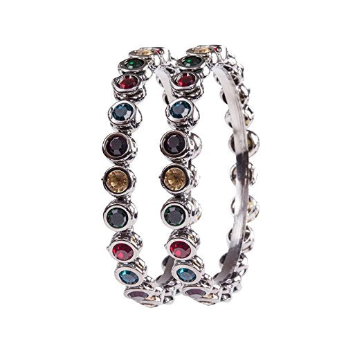 multi stone bangle