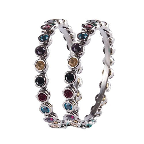 multi stone bangle