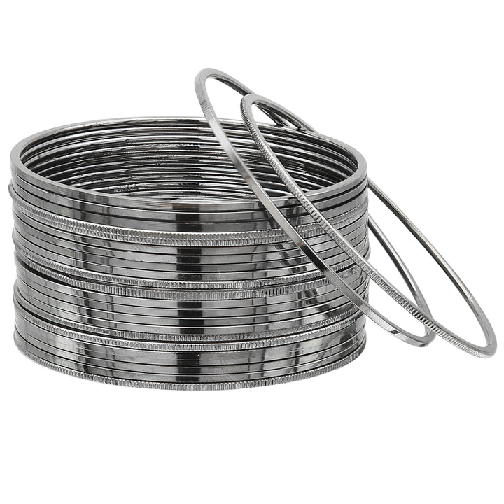 Plain Oxidized German Silver Bangles Online - Sasitrends - Sasitrends