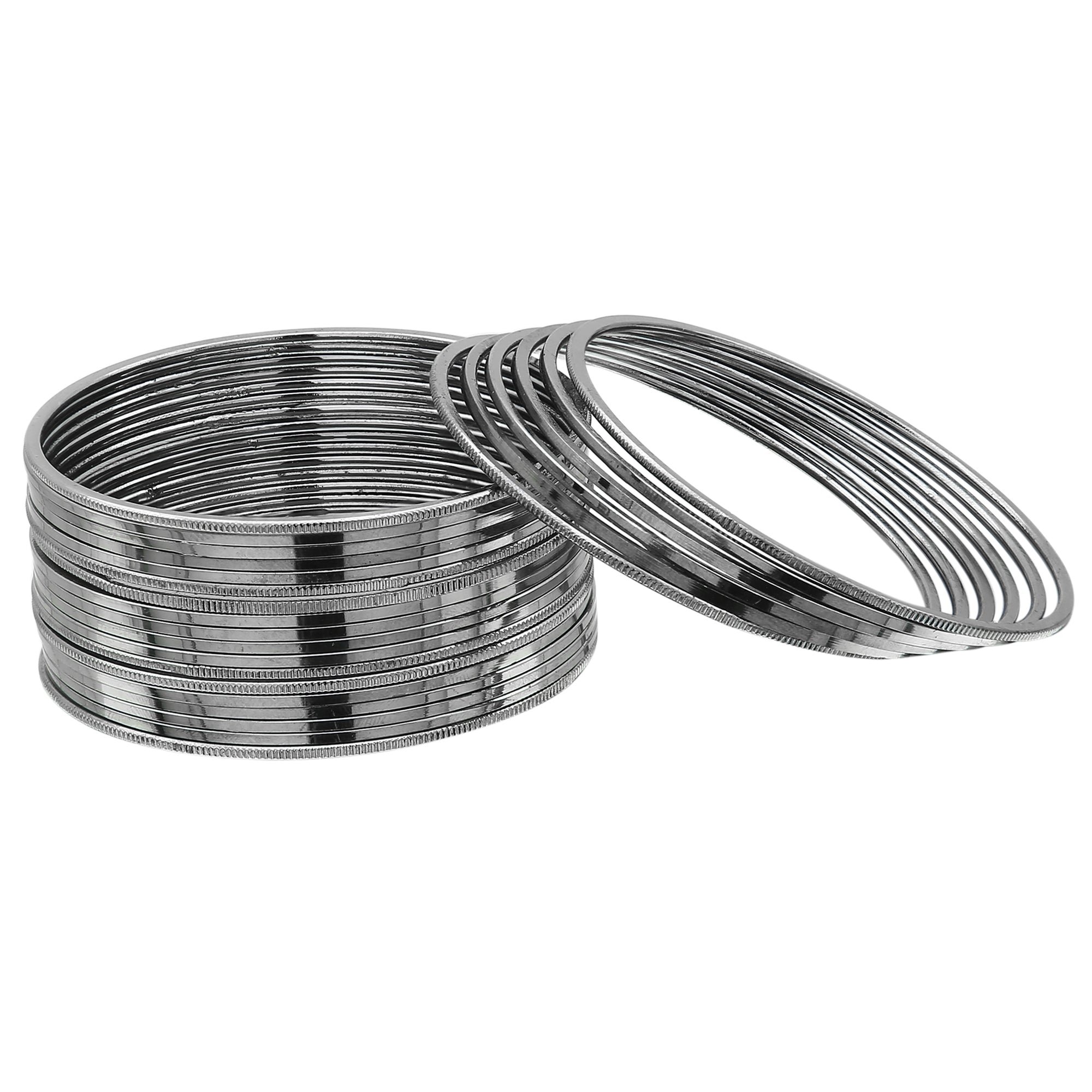 Plain Oxidized German Silver Bangles Online - Sasitrends - Sasitrends