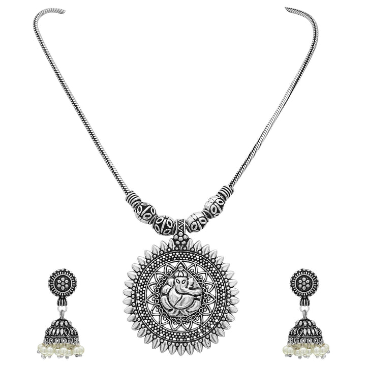 jhumka necklace set