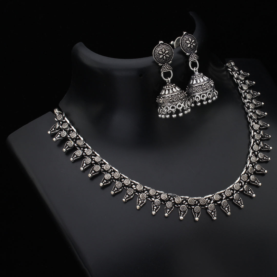 antique oxidised jewellery set for women