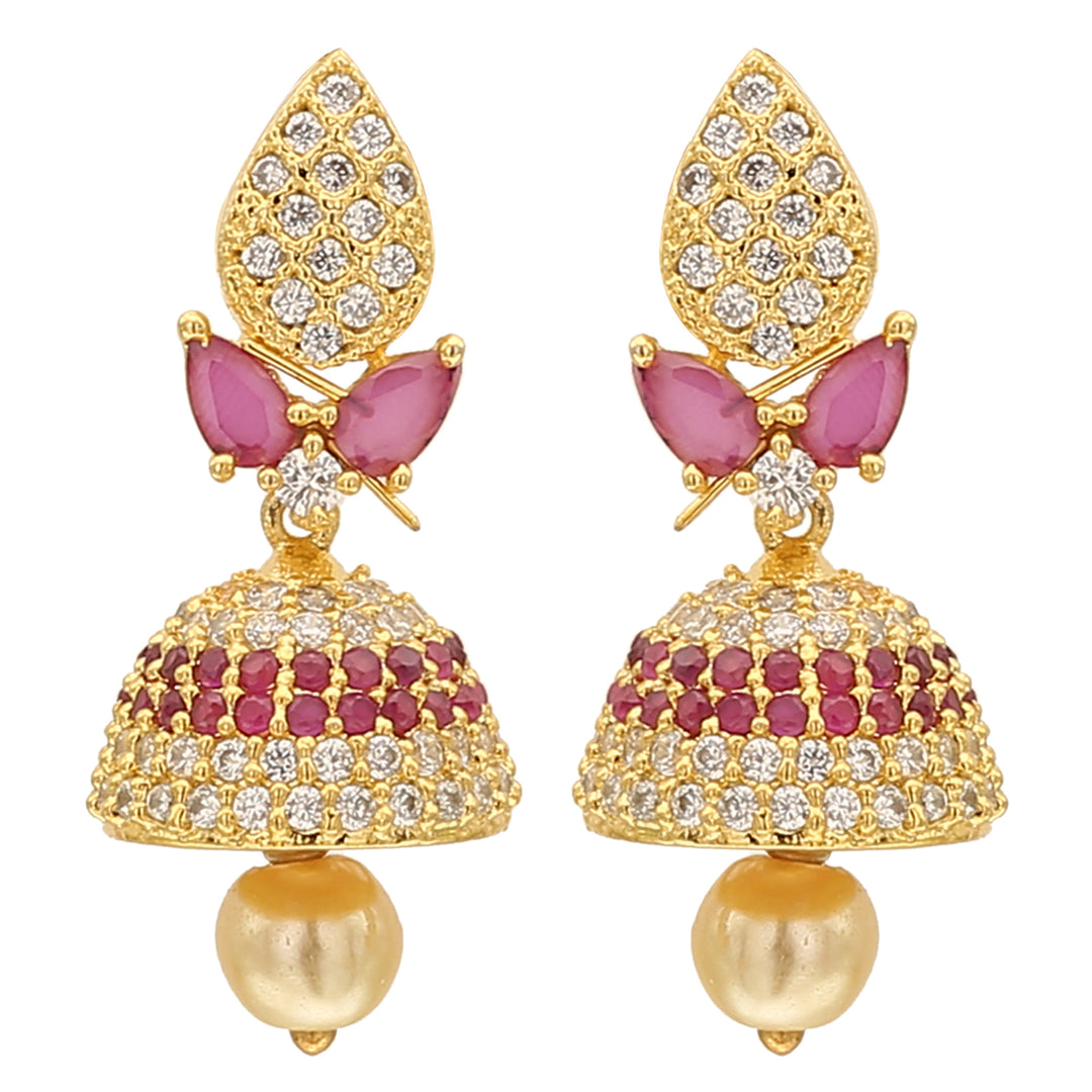 AD Jhumka Traditional Earrings