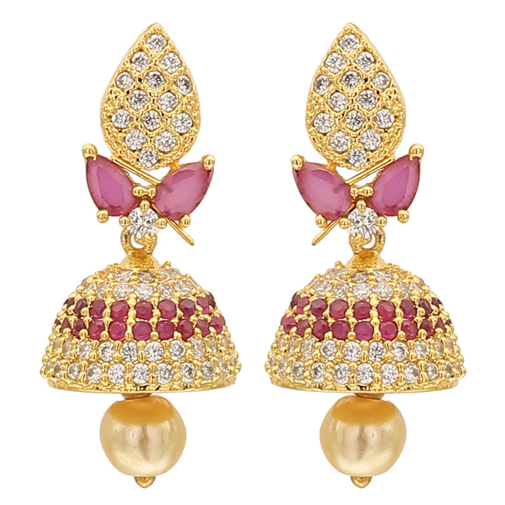 AD Jhumka Traditional Earrings