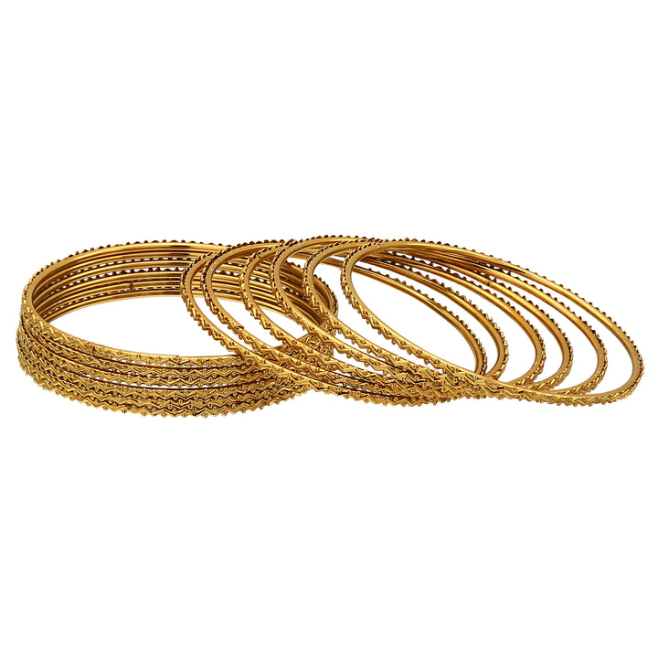 Sasitrends Traditional Antique Bangles for Women - Set of 12 - Sasitrends