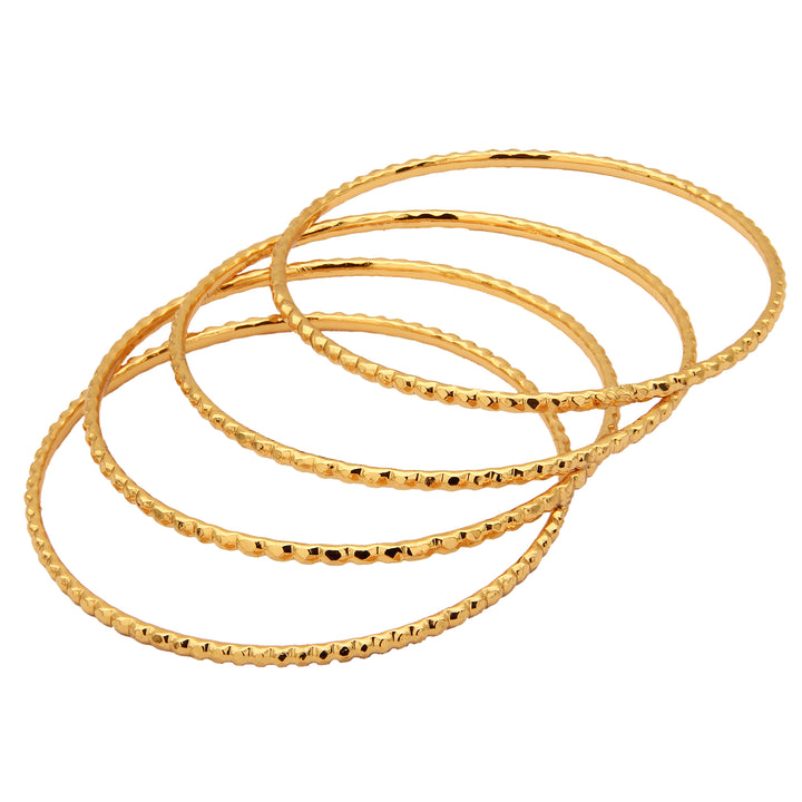 Thin Gold Plated Bangles