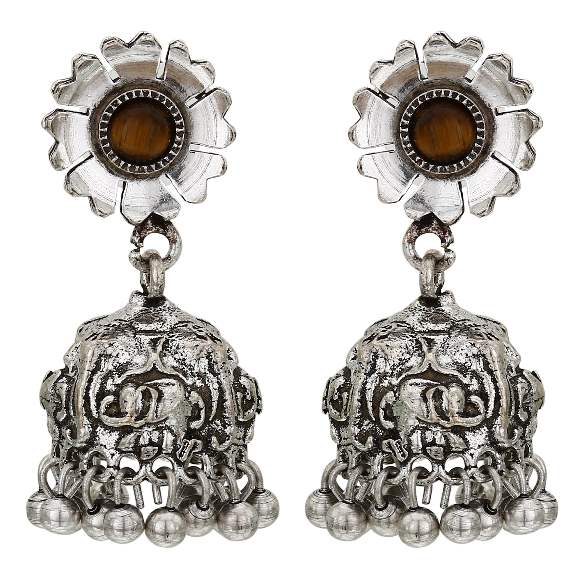 German Silver Designer Jumkas