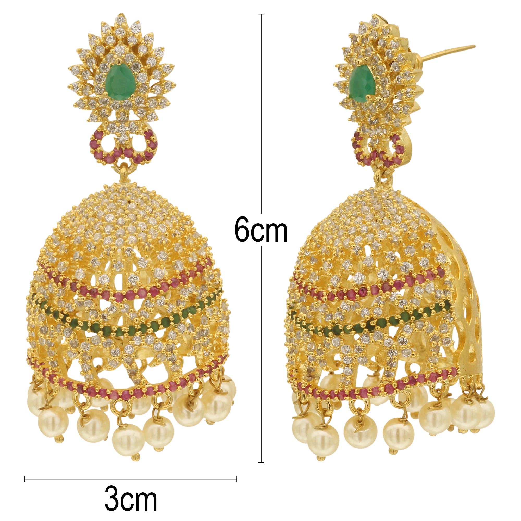 AD Jhumka Earrings