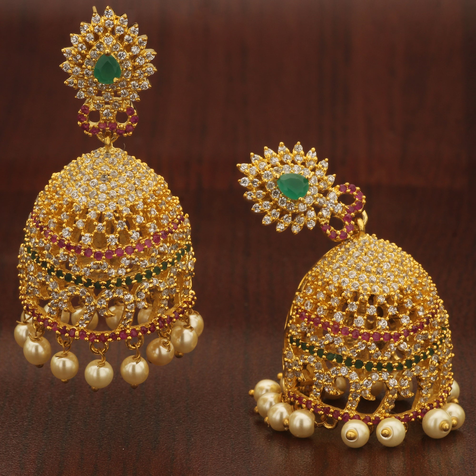 AD Jhumka Earrings