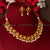 Sasitrends Matt Gold-Plated Necklace Set - Affordable Luxury with Traditional Charm