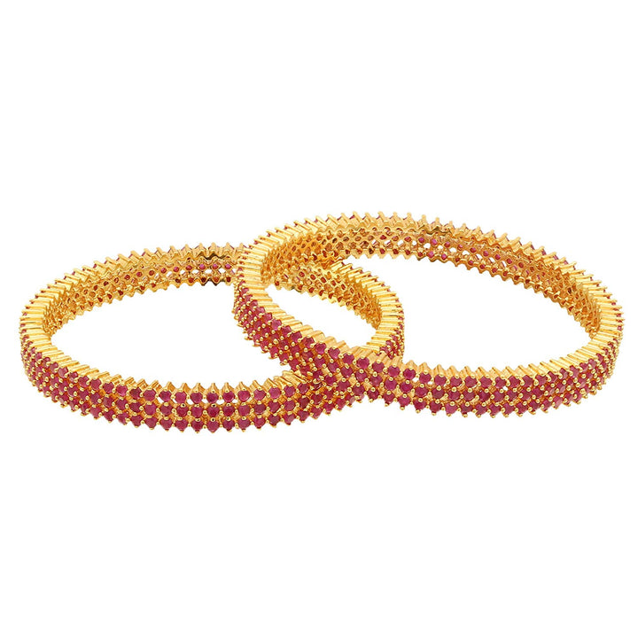 AD Red Stone Bangles