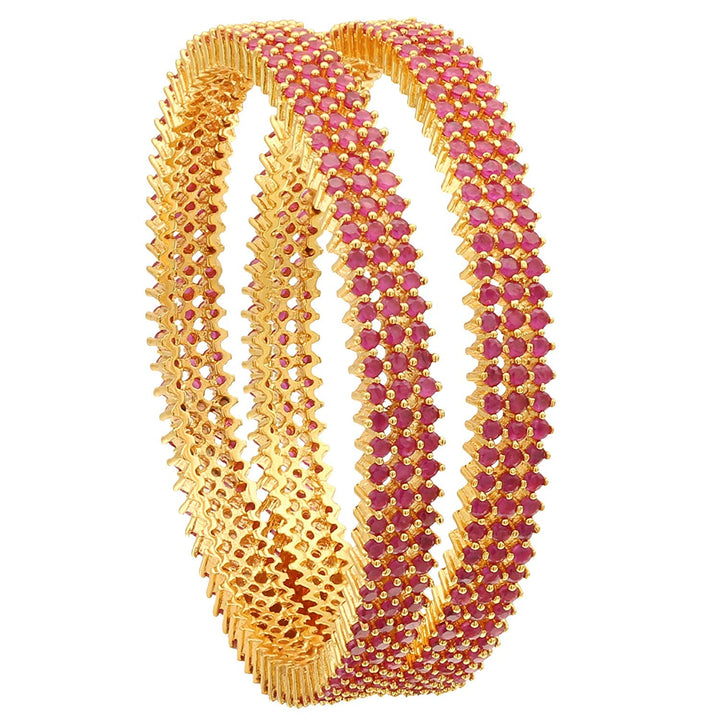 AD Red Stone Bangles