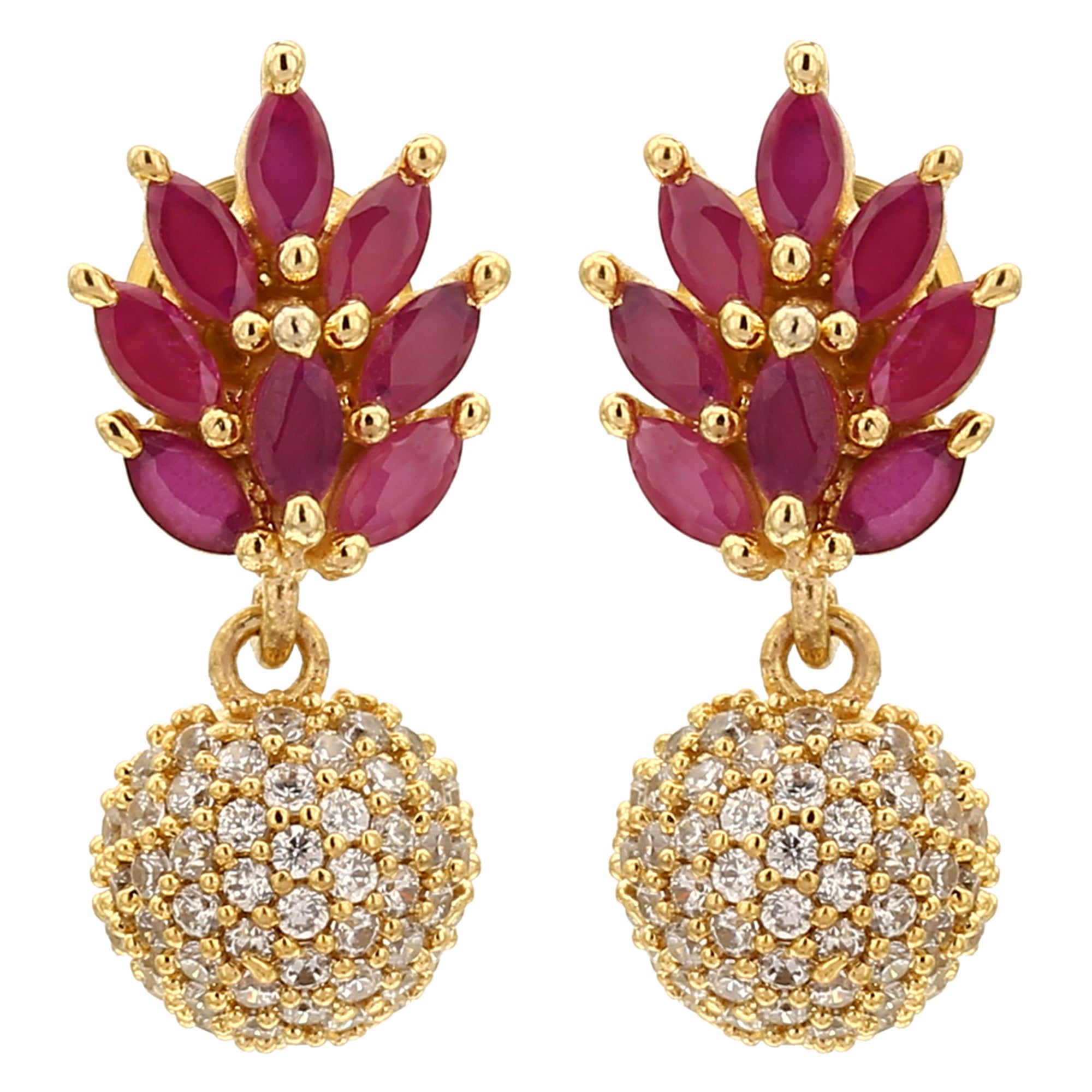 AD Stone Jhumkas