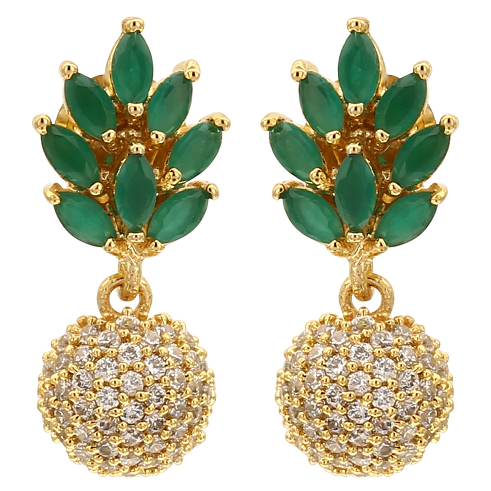 AD Stone Jhumkas