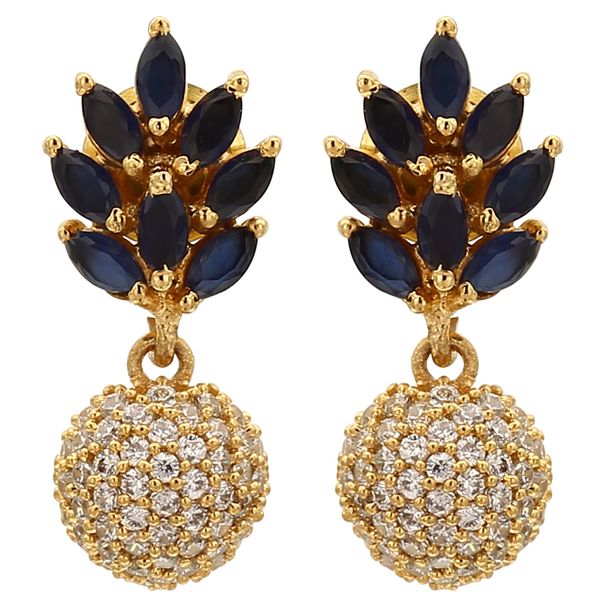 AD Stone Jhumkas