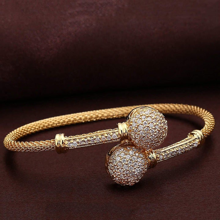 Trendy Micro Gold Plated Stone Bracelet Online - Sasitrends